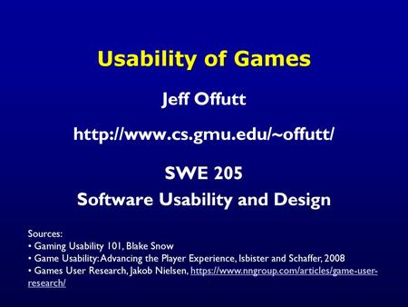 Software Usability and Design