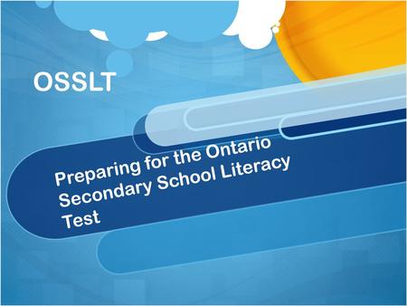 Preparing for the Ontario Secondary School Literacy Test