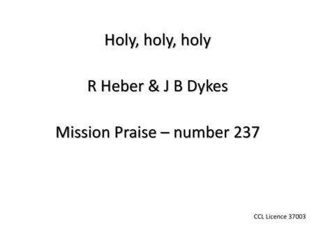 Mission Praise – number 237