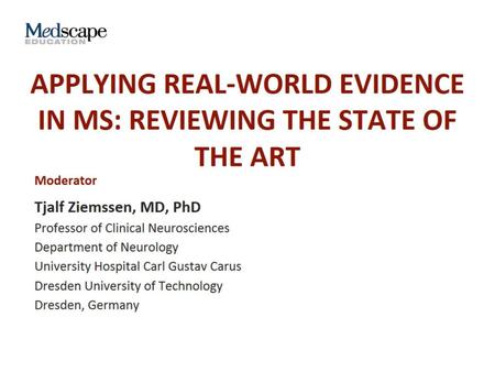 Applying Real-World Evidence in MS: Reviewing the State of the Art