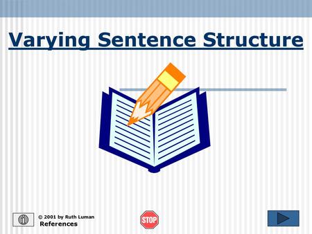 Varying Sentence Structure