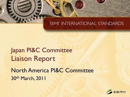 Japan PI&C Committee Liaison Report