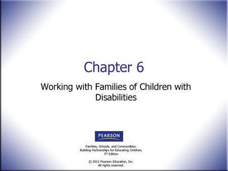 Working with Families of Children with Disabilities