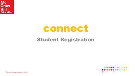 Connect Student Registration.