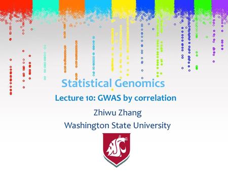 Lecture 10: GWAS by correlation