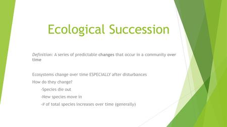 Ecological Succession