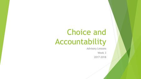 Choice and Accountability