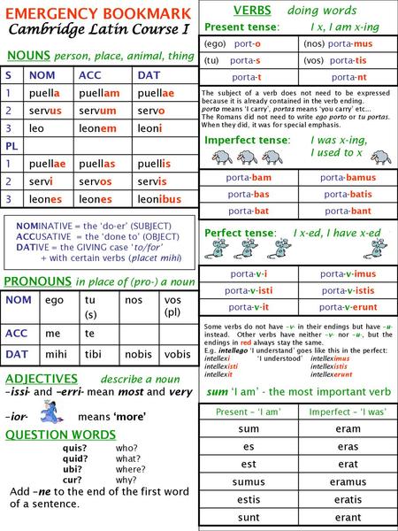 Cambridge Latin Course I