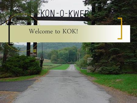 Welcome to KOK!.