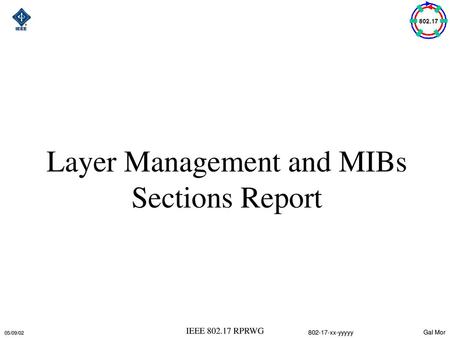 Layer Management and MIBs Sections Report