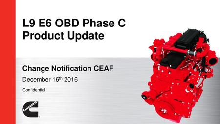 L9 E6 OBD Phase C Product Update