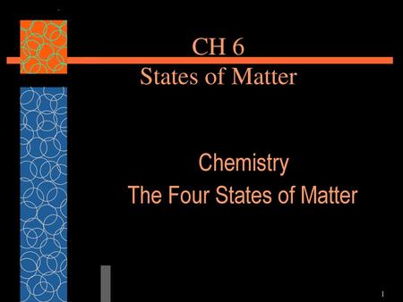 Chemistry The Four States of Matter