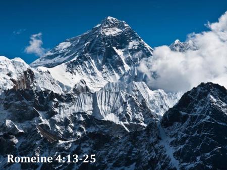 Romeine 4:13-25 PowerPoint agtergrond