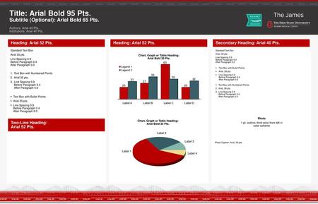 Title: Arial Bold 95 Pts. Subtitle (Optional): Arial Bold 65 Pts.