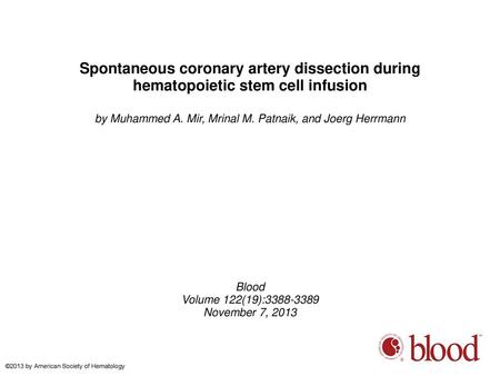 by Muhammed A. Mir, Mrinal M. Patnaik, and Joerg Herrmann