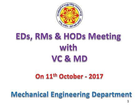 Mechanical Engineering Department