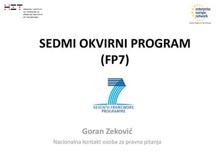 SEDMI OKVIRNI PROGRAM (FP7)