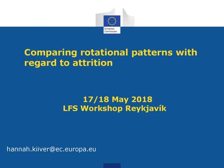 Comparing rotational patterns with regard to attrition. 17/18 May 2018