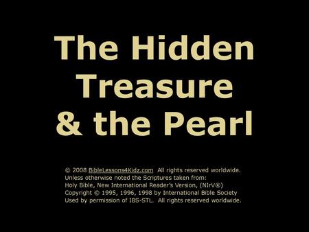 The Hidden Treasure & the Pearl