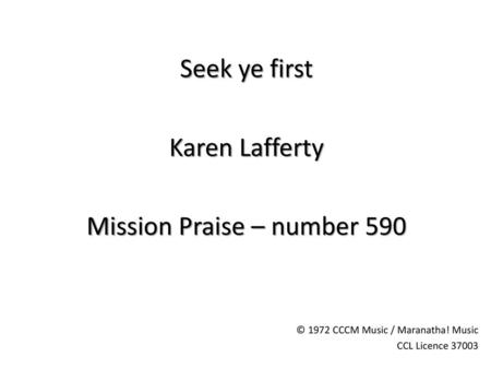 Mission Praise – number 590