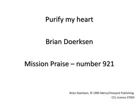 Mission Praise – number 921