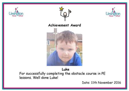 Achievement Award Luke