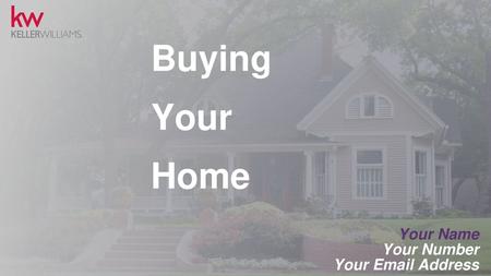 Buying Your Home Your Name Your Number Your Email Address.