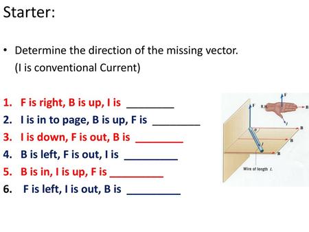 Starter: Determine the direction of the missing vector.