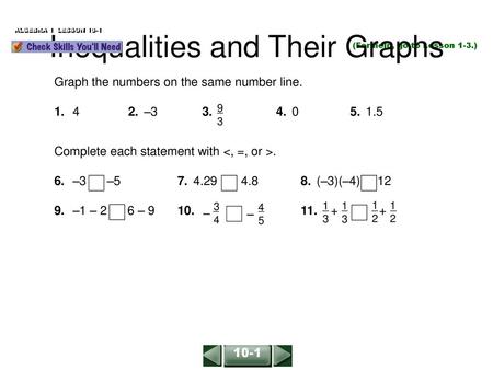 Inequalities and Their Graphs