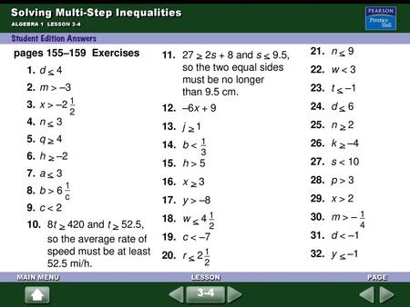 Solving Multi-Step Inequalities