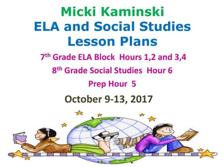 Micki Kaminski ELA and Social Studies Lesson Plans