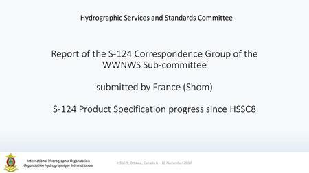 Hydrographic Services and Standards Committee