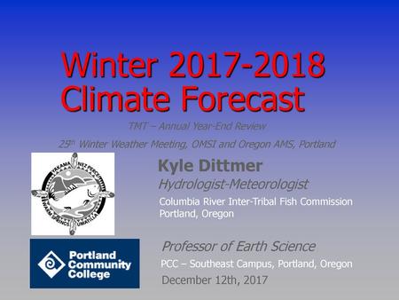 Winter Climate Forecast