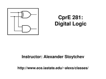 Instructor: Alexander Stoytchev