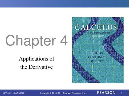 Applications of the Derivative