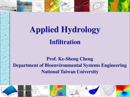 Applied Hydrology Infiltration