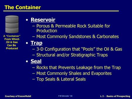 The Container Reservoir Trap Seal