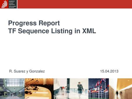 Progress Report TF Sequence Listing in XML