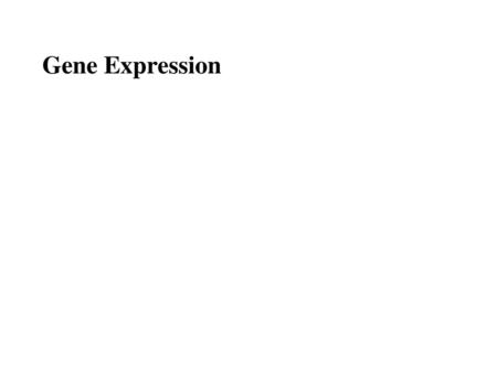 Gene Expression.