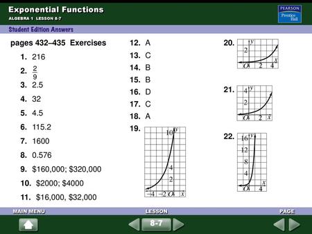 Exponential Functions