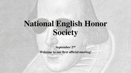 National English Honor Society