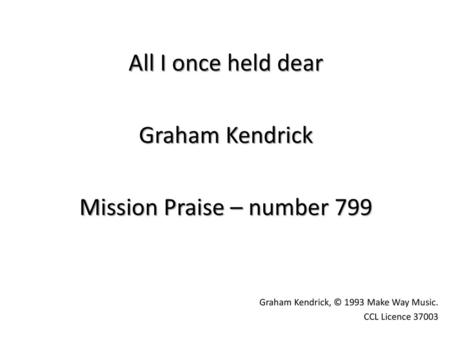 Mission Praise – number 799