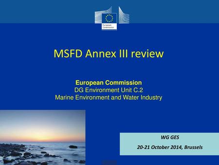 Marine Environment and Water Industry