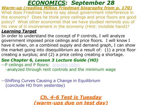 Ch. 4-6 Test is Tuesday (warm-ups due on test day)