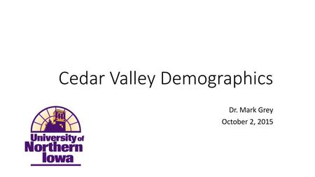 Cedar Valley Demographics