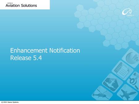 Enhancement Notification Release 5.4