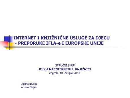 DJECA NA INTERNETU U KNJIŽNICI