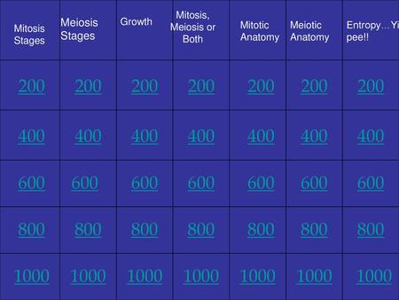 Mitosis, Meiosis or Both