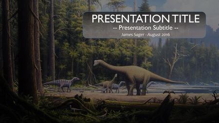 -- Presentation Subtitle --