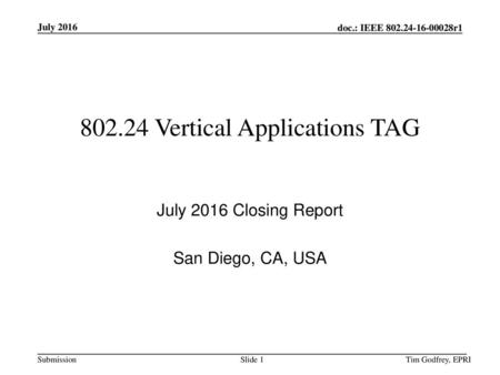 Vertical Applications TAG